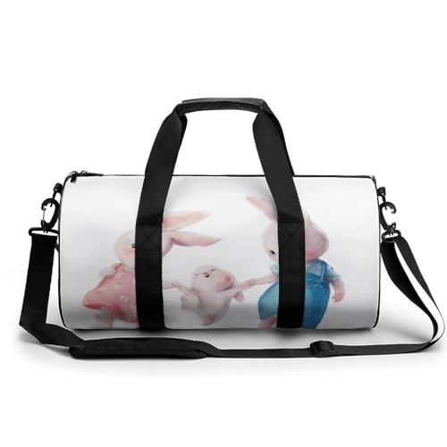 Sac week-end duffel bag pour camping et randonnée Joli Lapin