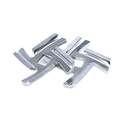 Semetall Meat Grinder Attachment,Stainless Steel Meat Grinder Blades and Grinding Plates Discs Food Grinder Accessories for Size 5 Stand Mixer and Meat Grinder, Set of 9