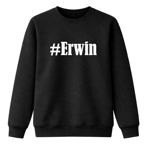 Sweat-shirt Hashtag #Erwin imprimé en noir taille 128 pour enfant ado