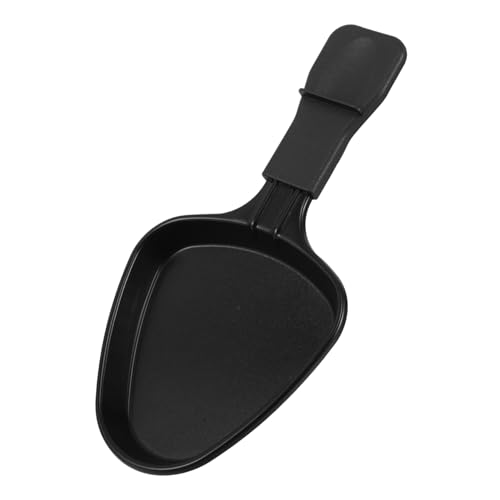 Gatuida Mini Raclette Grill Pan Triangular Cheese Melting Tray Portable Indoor Cooking Pan with Handle for Household Barbecue and Oven Use