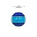 Nerf Dog 3.7in TPR 3-Part Spike Squeak Ball Dog Toy - Dark Blue/Light Blue