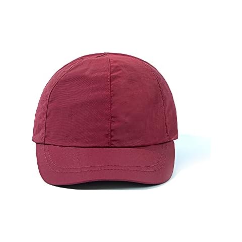 Croogo Quick Dry Baseball Cap Short Brim Hat Cooling Dad Hats Lightweight Running Sport Caps Rain Waterproof Short Bill Cap - - 21.65-23.23 inches Cover
