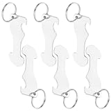 Supvox Edelstahl Einkaufswagenchip Schlüsselanhänger mit 6 Münzmarken Tragbar für Schlüsselbund und Einkaufswagen Nutzung im Alltag