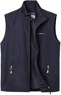 Btmpmcs Mens Softshell Gilet Outdoor Quick Dry Fishing Vest Breathable Camping Waistcoat Photography Hiking Outwear Sleeveless Jacket Tops