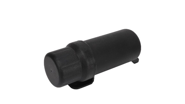 Qiilu Tubo Portautensili Universale per Moto Fuoristrada, Tubo Portautensili per Parti Moto Impermeabile 125 Mm / 4,9 Pollici con Nastri di Rotolamento per ATV UTV