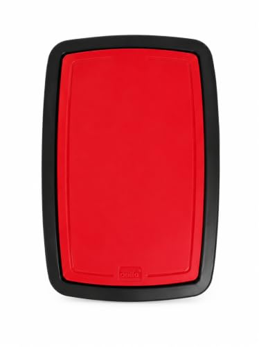 Image of Cello Plastic Swing Garbage Dustbin 48 Ltr,Black-Red