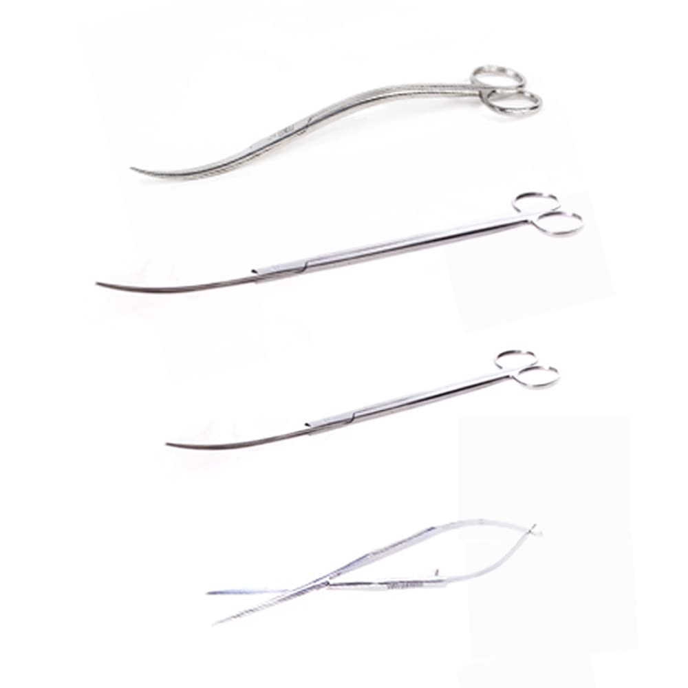 Back 2 natureSteel Complete Pro and Prime Series Scissors Combo, Matte Steel, 4 Pieces