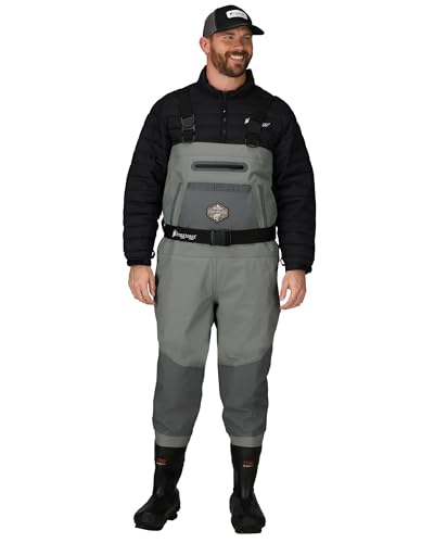 FROGG TOGGS Steelheader Reinforced Nylon Breathable & Insulated Waterproof Fishing Bootfoot Wader for Fishing in Felt or Cleated, Felt, 11