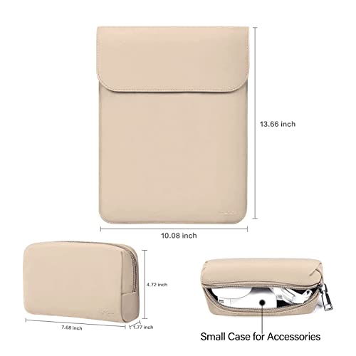 Mosiso MO-13PM-FLAP-FSLEATHER-APT Laptop Sleeve Compatible With Macbook Air 13 M3 A3113 M2 A2681 M1 A2337 A2179 A1932/Pro 13 M2 M1 A2338 A2251 A2289 A2159 A1989 A1706 A1708, Faux Suede Leather Case thumb #3