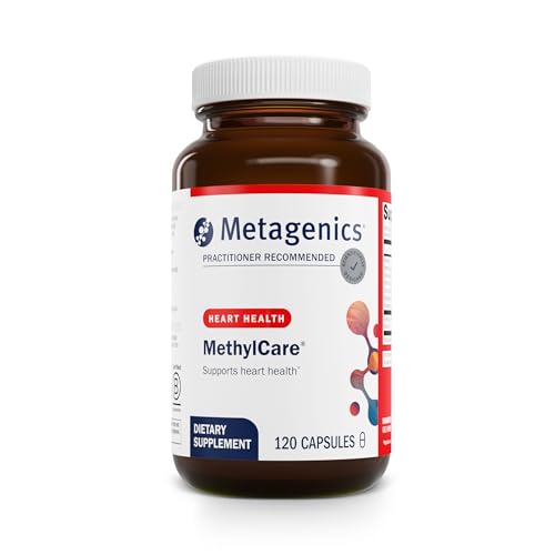 Metagenics MethylCare - Folate L-5-MTHF Methyl B12 B6 NAC & Betaine HCl - Supports Homocysteine Metabolism Methylation & Heart Health - Non-GMO & Gluten-Free - 120 Capsules