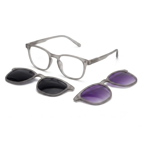 Image of 3-in-1 Magnetic Clip On Sunglasses for Men & Women