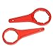 2 Pcs Lid Opener Wrench Set, Red Plastic Drum Key Tool for Opening Closing 5L-30L Buckets, Ergonomic Grip for Stacking Drums in Industrial HOMEs Use