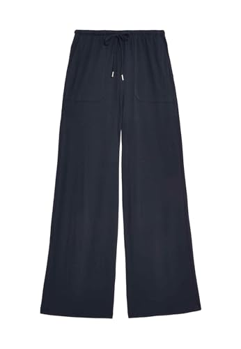 Marks & Spencer Jersey-Hose Mit Weitem Bein Damen Mitternachtsblau UK 6 (EU 34)