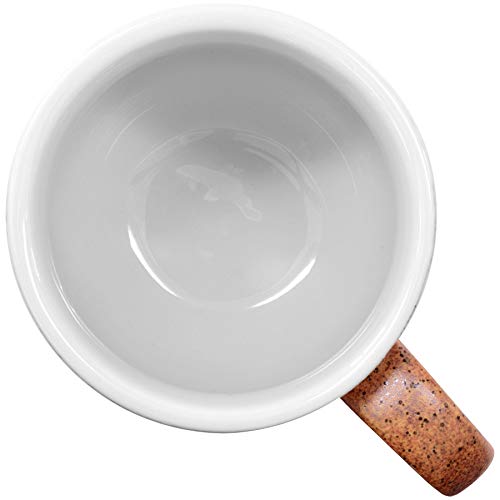 Set Of 2 Japanese Mino Ware Coffee Mug Ceramic Tea Cups, Boy & Girl Tanuki Japanese Racoon Dog Design, 10 Oz #TOP4