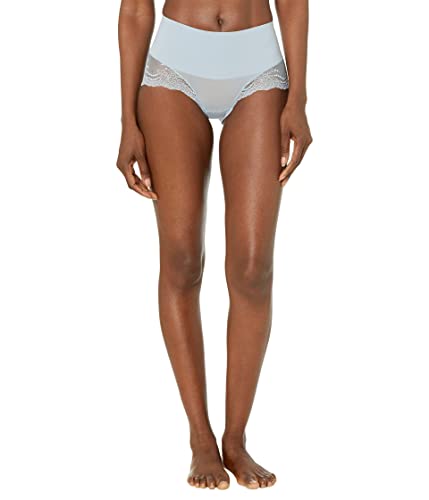 Image of SPANX Shapewear For Women Undie-Tectable Lace Hi-Hipster Panty Antique Blue MD