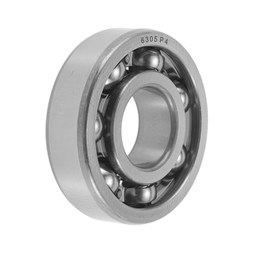 Image of Hihaha 6305 Deep Groove Ball Bearings 25x62x17mm P4 Open Type Lubricated Bearings 1 Pc Car Scooter Skateboard Wheel Universal Silver Tone