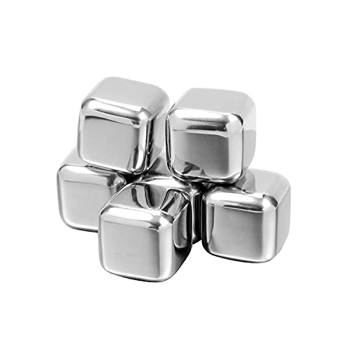 Whiskey Stones cubos de hielo reutilizables de acero inoxidable miniatura 3