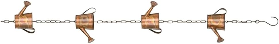 Rain Catcher Chain,Rain Chains for Outside, for Downspouts,Copper Bell for Gutters, Rain Gutter Chains Bronze A