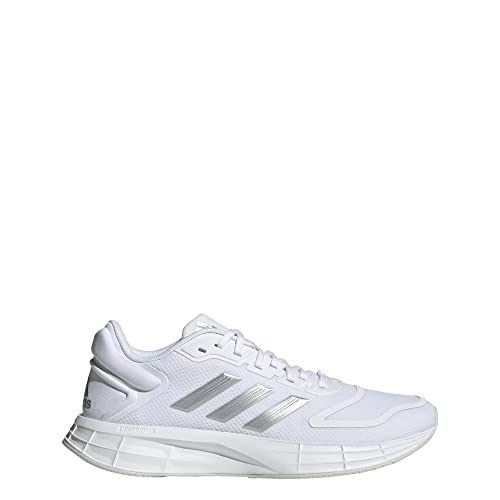 Image of adidas Adult Duramo SL 2.0 White /Silver Metallic /Grey One 8.5