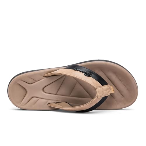 Men's Flip Flop with Arch Support Comfort Beach Thong Sandals Lightweight Non Slip Sole Durable Walking Summer Orthotic Slipppers Indoor and Outdoor3