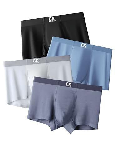 Image of CK INNERWEAR Men's Modal Cotton Strech Trunks | Ultra-Soft, Breathable, Anti-Odour, No Ride-Up Underwear | Stylish Low-Rise Fit, Premium Waistband