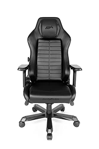 Silla Gaming DXRACER, Cuero SINTÃ‰Tico Master Racer, Negro