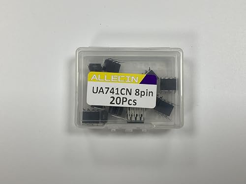 ALLECIN UA741CN UA741 Om-Amp DIP-8 General-Purpose IC Single Operational Amplifier 8-Pin (Pack of 20pcs)