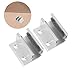 TEHAUX 2Pcs Shower Door Bottom Guide Track for Sliding Glass Doors Tool Installation Minimalist Design Durable Aluminum Construction for Home Decor