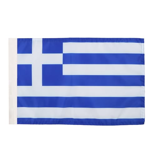 AZ FLAG - Drapeau Grèce - 45x30 cm - Pavillon Grec 100% Polyester Avec Fourreau Pour Hampe - 20g