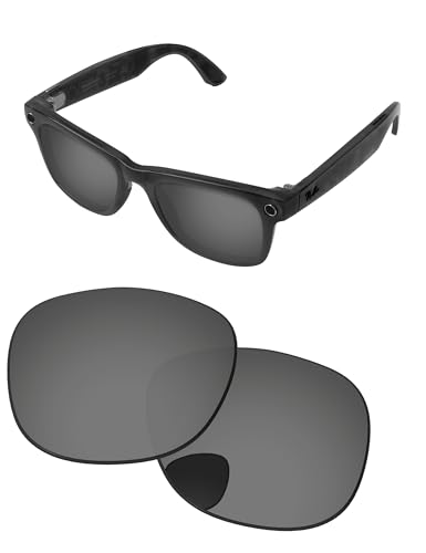Image of Replacement Lenses for Ray-Ban Meta Wayfarer RW4008 & RW4012 53mm AI Glasses - Photochromic, Anti Blue Light Lens