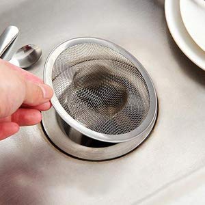 Stainless Steel Sink Strainer Kitchen Filter Stopper Drainer (12cm) — Amazon image 4