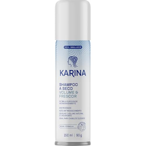 Shampoo A Seco Karina Volume E Frescor 150ml, Karina, Verde  