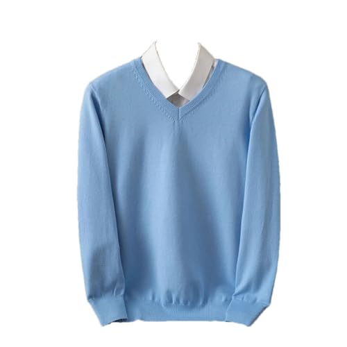 Cashmere Sweater Men Thick Pullover Winter Warm Knit Classic V-Neck Male Business Jumper