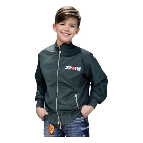 Image of HRKK Kids Windcheaters Solid Polyester Blend Jackets for Boys and Girls |