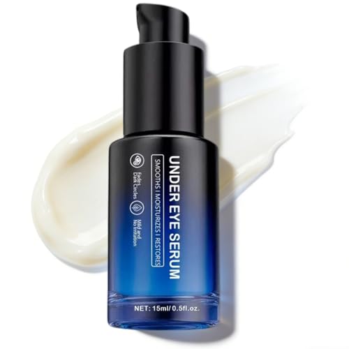 Based Under Eye Elix Mens Eye Cream for Dark Circles and Puffy Eyes Caffeine Eye Cream with Hydrating Firming & AntiWrinkle Effect FastAbsorbing NonGreasy Mens Eye Bags Remover Korean Skincare 15ml