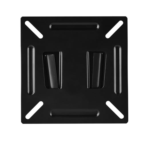 Support mural TV robuste en acier noir pour écran et moniteur 12-24