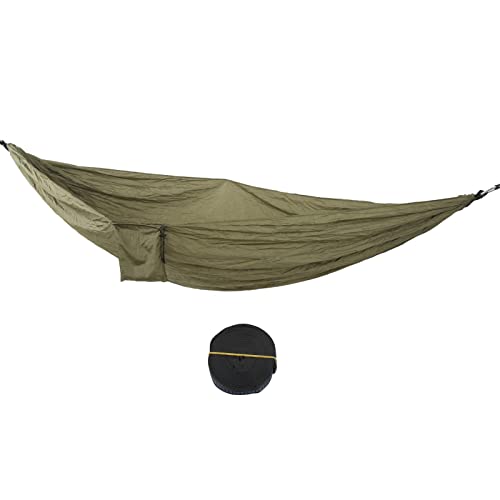 Camping Hammock,Double Hammock with Double Ring Tree Strap,2 Person Travel Hammock,270x140cm Portable Nylon Parachute Hammocks for Beach,Garden(Green)