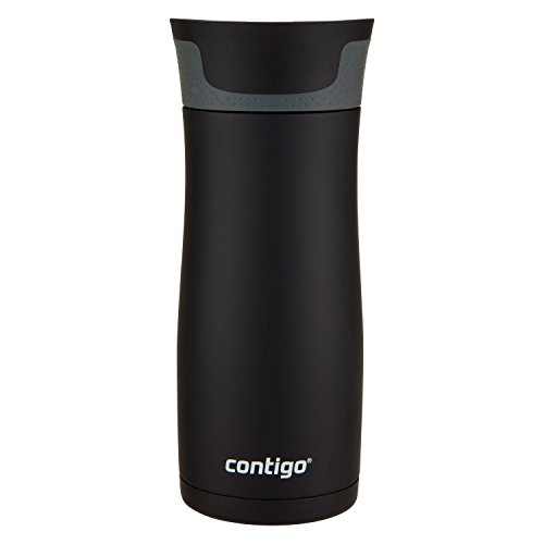 Contigo West Loop Stainless Steel Vacuum-Insulated Travel Mug With Spill-Proof Lid, Keeps Drinks Hot Up To 5 Hours And Cold Up To 12 Hours, 16Oz 2-Pack, Matte Black & Steel #TOP4
