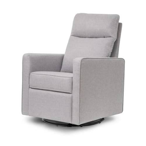 Image of DaVinci Gabby 360° Swivel Glider Nursery Chair - High Pillowback Glider Rocking Chair - GREENGUARD Gold, FSC & Certi-PUR US Certified - Comfy Swivel Chair for Living Room and Nursery (Misty Grey)