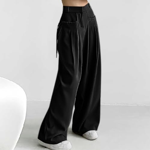 Wide Leg Pants for Women High Waist Casual Long Palazzo Pants Loose Business Work Office Trousers with Pockets4
