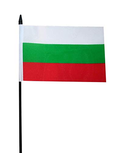 Bulgaria Small Hand Waving Flag 6" x 4" Inch FlagSuperstore©