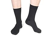 FOOTNOTE 8 Paar Atmungsaktive Bambus Socken Herren Damen, Schwarz, Größe 43-46