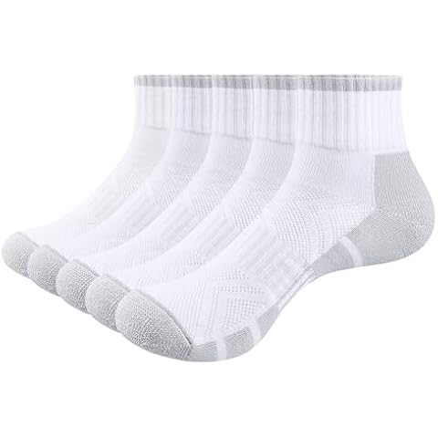 YUEDGE Men's Moisture Wicking Sports Socks Cover