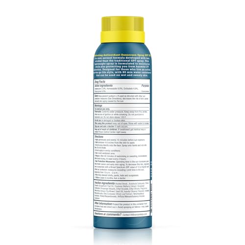 Oars + Alps Sunscreen Spray for Face & Body Spray Sunscreen Infused with Vitamin C & Antioxidants, No White Residue, Water & Sweat Resistant, All Skin Types, Lightweight, Hydrating, SPF 50, 6 Oz, 2pk - Image 3