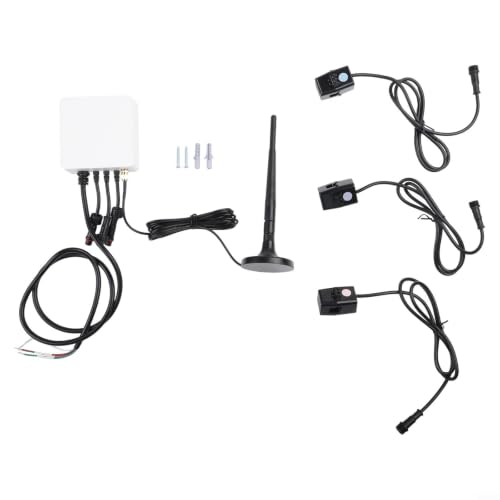 Tuya Smart - Medidor de energía WiFi de 3 fases con transformador de corriente, monitorización en tiempo real para voltaje y potencia, compatible con aplicaciones Smart Life, para uso residencial y