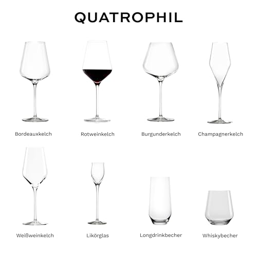 Foto von Stölzle Lausitz Rotweingläser Quatrophil 6er-Set 570ml – Hochwertige Weingläser ideal für Rotwein – Eleganter Rotweinkelch aus Kristallglas für maximale Aromaentfaltung – Spülmaschinen- & Stoßfest