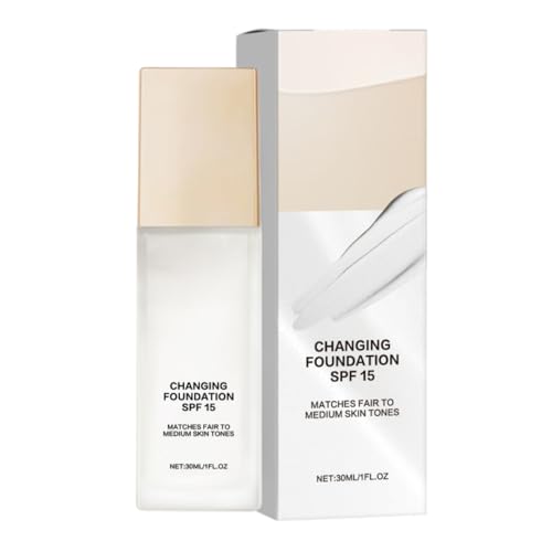 Rise Luxus Color Changing Foundation for Mature Skin Auto Color Correcting 2-in-1 Hydrating Soft Light Makeup Base Daily Facial Makeup (1 pc)