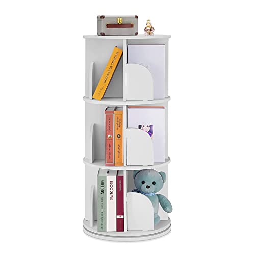Colonne rotative blanche 40x40cm meuble rangement bureau à domicile - 7