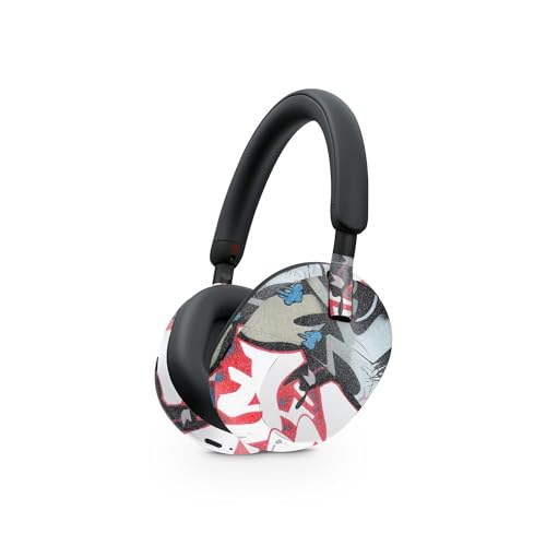Image of MightySkins Glossy Glitter Skin Compatible with Sony WH-1000XM5 Headphones - Graffiti Mash Up | Protective, Durable High-Gloss Glitter Finish | Easy to Apply