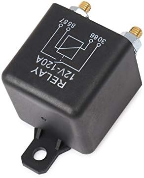 Ehdis Split Charge Relay 12V 120A 4 Pin, Relays for Car, Truck, Motor, Boat, Car Starter Heavy Duty Split Charge ZL180 with 2 Pin Footprint and 4 Terminal - 1 Set
